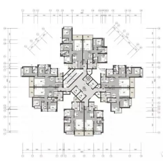 新世界香蜜四季家园2室2厅1卫70㎡户型图