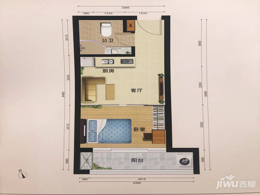 和谷金裕城商业-平层76㎡户型图