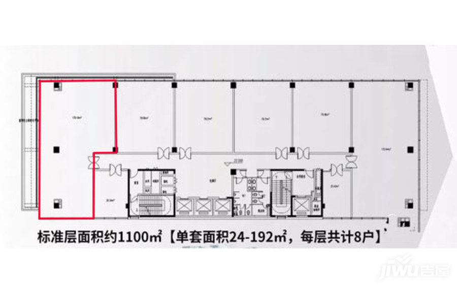 欢乐港海府一号商业-平层160㎡户型图